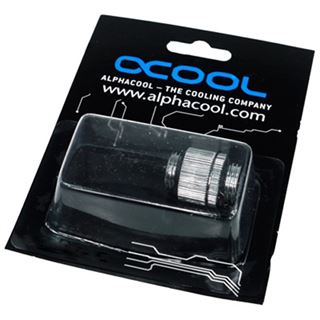 Alphacool HF Doppelnippel G1/4 AG auf G1/4 AG drehbar - Chrome