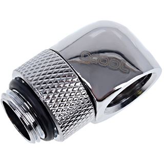 Alphacool Eiszapfen L-Verbinder drehbar G1/4 AG auf G1/4 IG - Chrome