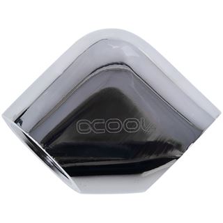 Alphacool Eiszapfen L-Verbinder G1/4 IG auf G1/4 IG - Chrome