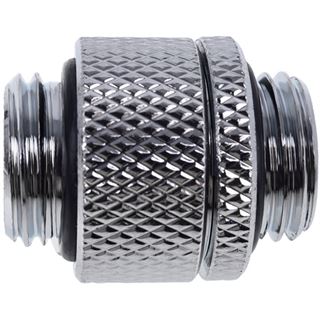 Alphacool Eiszapfen Doppelnippel drehbar G1/4 AG auf G1/4 AG - Chrome