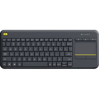 Logitech K400 Plus USB Niederländisch dunkelgrau (kabellos)