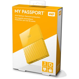 3TB WD My Passport WDBYFT0030BYL-WESN 2.5" (6.4cm) USB 2.0 / USB