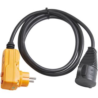 BRENNENSTUHL Netzanschlussleitung 2m 3x1,5qmm Gummi sw FI-Stecker