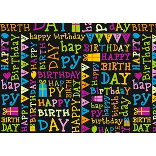 SUSY CARD Geschenkpapier "Your day black", auf Rolle