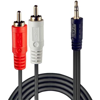 (&euro;1,58*/1m) 5.00m Lindy Adapterkabel 2x RCA Stecker auf 3.5mm