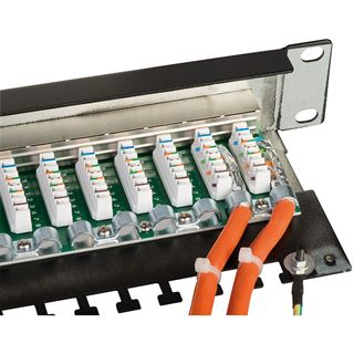 Lindy Cat.6 Patchpanel 24p STP 1HE Schwarz