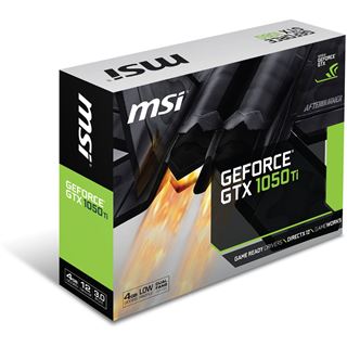 4GB MSI GeForce GTX 1050 Ti 4GT LP Aktiv PCIe 3.0 x16 (Retail)