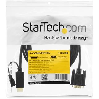 (€32,11*/1m) 0.90m Startech HDMI Adapter HDMI-Stecker auf VGA