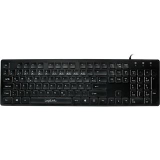 LogiLink ID0138 USB Deutsch schwarz (kabelgebunden)