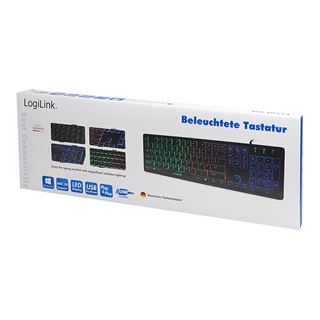 LogiLink ID0138 USB Deutsch schwarz (kabelgebunden)