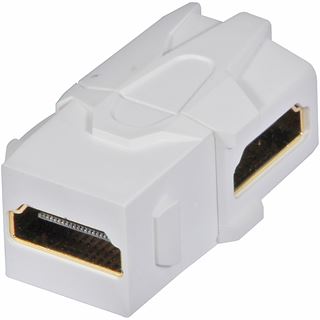 Lindy HDMI 90&deg; Doppelkupplung Keystone f&uuml;r AV Wand