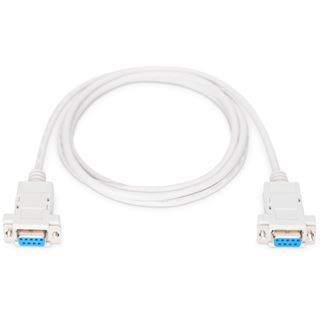 (€3,83*/1m) 1.80m Digitus Nullmodem Anschlusskabel 9pol Buchse