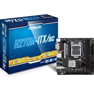 ASRock H270M-ITX/ac Intel H270 So.1151 Dual Channel DDR4 Mini-ITX