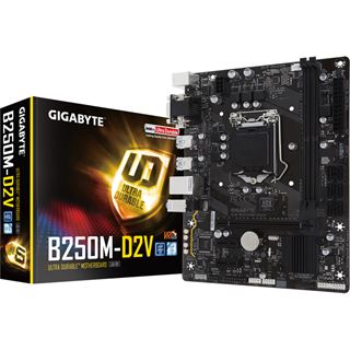 Gigabyte GA-B250M-D2V Intel B250 So.1151 Dual Channel DDR4 mATX Retail