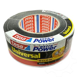 tesa Folienband extra Power Universal, 50 mm x 50 m, schwarz