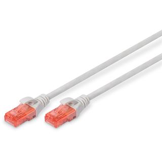 (&euro;1,38*/1m) 5.00m Digitus Cat. 6 Patchkabel U/UTP RJ45 Stecker