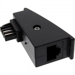 InLine TAE-F Adapter, TAE-F Stecker auf RJ45 Buchse, 8P2C für