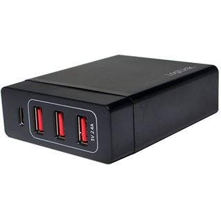 Logilink USB Tischladeadapter, LogiLink 3xUSB-A Port+1xUSB-C Port,60W