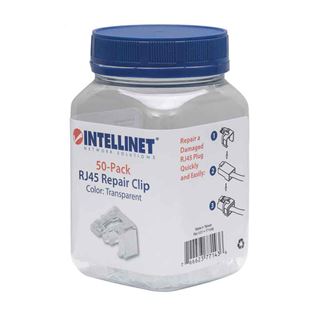 Intellinet 50-Pack RJ45-Reparaturclips für Modularstecker