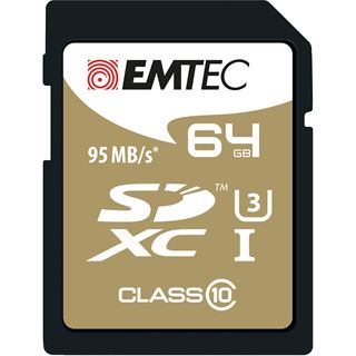 64 GB EMTEC Speedin SDXC Class 10 U3 Retail