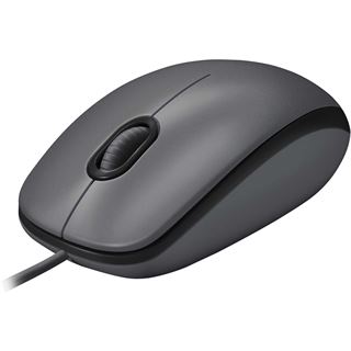 Logitech M100 USB dunkelgrau (kabelgebunden)