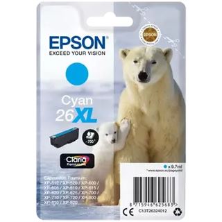 Epson Tinte 26 XL C13T26324012 cyan