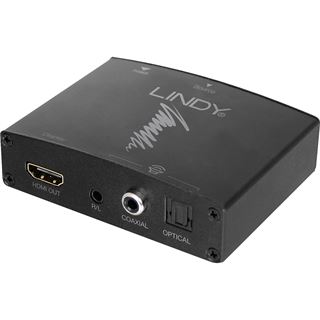 Lindy HDMI 4K Audio Extractor TosLink und Analog Stereo Ausgabe