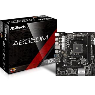 ASRock AB350M AMD B350 So.AM4 Dual Channel DDR4 mATX Retail