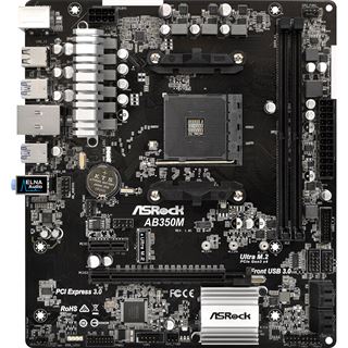 ASRock AB350M AMD B350 So.AM4 Dual Channel DDR4 mATX Retail