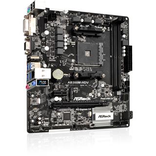 ASRock AB350M-HDV AMD B350 So.AM4 Dual Channel DDR4 mATX Retail