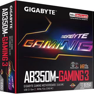 Gigabyte GA-AB350M-Gaming 3 AMD B350 So.AM4 Dual Channel DDR4 mATX