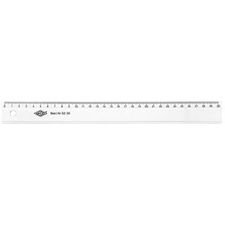 WEDO Lineal, 300 mm, aus Kunststoff, transparent