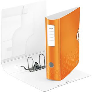 Leitz Ordner Active WOW, 180 Grad, 80 mm, orange