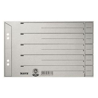 Leitz Trennbl&auml;tter, DIN A5 quer, Kraftkarton 200 g/qm, grau