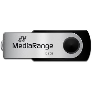128 GB MediaRange Micro-Drive silber USB 2.0