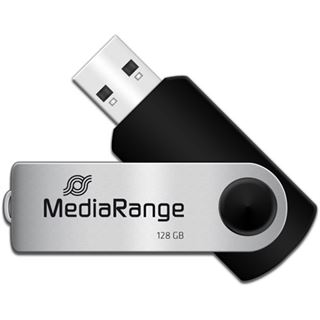 128 GB MediaRange Micro-Drive silber USB 2.0