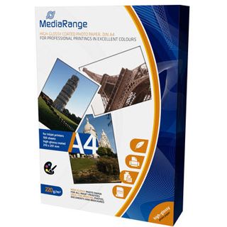 MediaRange Fotopapier A4 220gr weiß