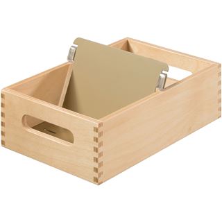 HAN Holz-Karteitrog A6 quer, f&uuml;r 500 - 900 Karten