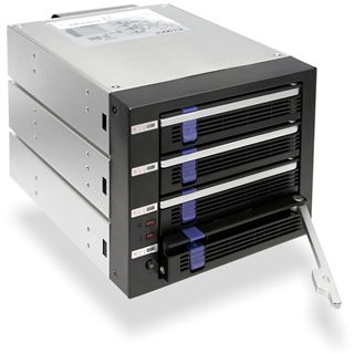 Icy Dock MB454SPF-B 3.5" (8,89cm) SATA 6 GB/s schwarz/silber