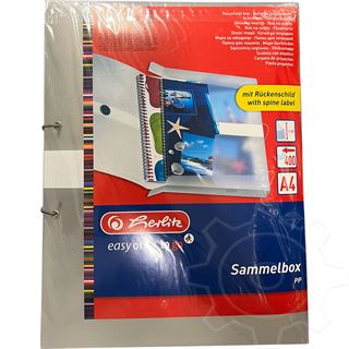 herlitz Sammelbox easy orga to go, DIN A4, wei&szlig; transparent