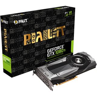 11GB Palit GeForce GTX 1080 Ti Founders Edition Aktiv PCIe 3.0 x16