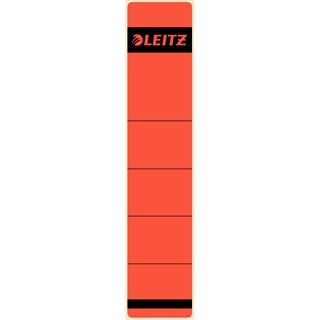 LEITZ Ordnerr&uuml;cken-Etikett, 39 x 192 mm, kurz, schmal, rot