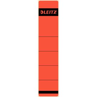 LEITZ Ordnerr&uuml;cken-Etikett, 39 x 192 mm, kurz, schmal, rot