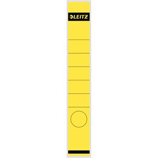 LEITZ Ordnerr&uuml;cken-Etikett, 39 x 285 mm, lang, schmal, gelb
