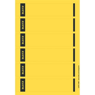 LEITZ Ordnerrücken-Etikett, 39 x 192 mm, kurz, schmal, gelb