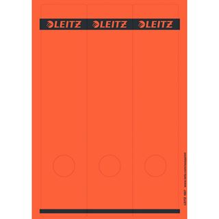 LEITZ Ordnerr&uuml;cken-Etikett, 61 x 285 mm, lang, breit, rot