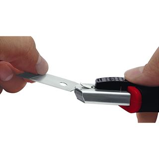 WEDO Profi-Cutter Auto-Load, Klinge: 18 mm, schwarz/rot