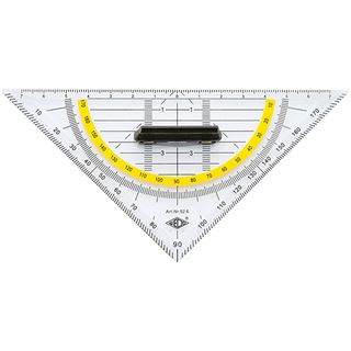 WEDO Geodreieck, Hypotenuse 160 mm, mit abnehmbarem Griff
