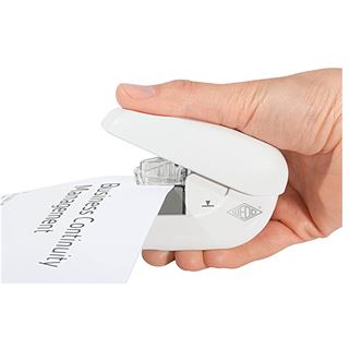 WEDO Heftger&auml;t Mini klammerlos, Heftleistung: 5 Blatt, wei&szlig;