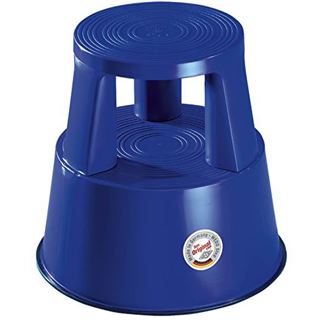 WEDO Rollhocker, aus Kunststoff, blau / RAL 5002